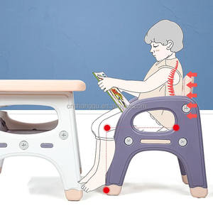 VSUCH Home Nouveau bureau d'étude pour tout-petits, école primaire, jeu <span class=keywords><strong>de</strong></span> construction, apprentissage précoce, <span class=keywords><strong>table</strong></span> et chaise multifonctionnelles pour enfants - Product Image 3