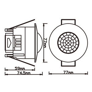 <span class=keywords><strong>Mini</strong></span> interruptor de <span class=keywords><strong>sensor</strong></span> infrarrojo <span class=keywords><strong>PIR</strong></span>, montado en empotrado <span class=keywords><strong>PIR</strong></span>, <span class=keywords><strong>sensor</strong></span> de movimiento infrarrojo para luz led - Product Image 6