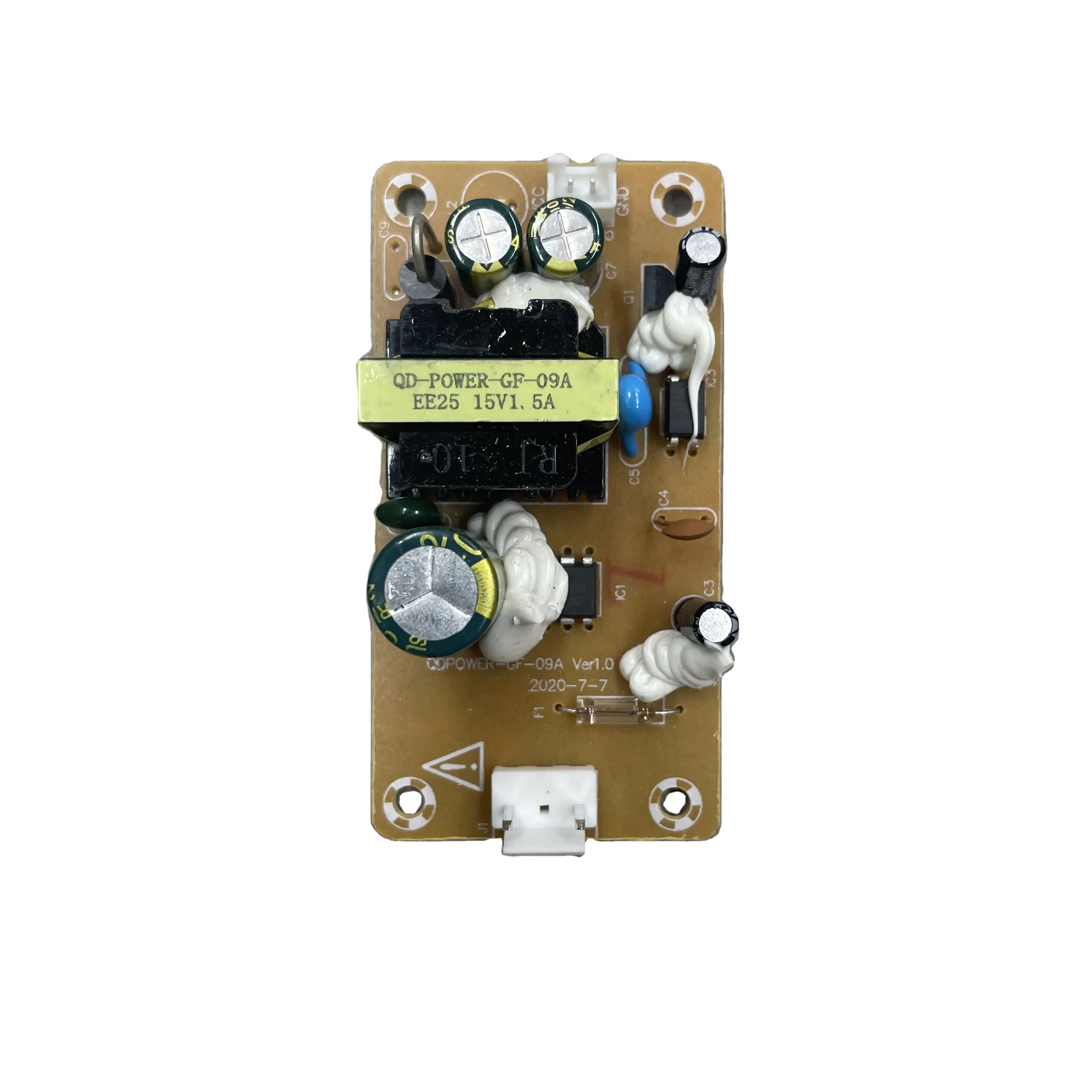 Düzenlenmiş anahtar modu AC DC SMPS güç kaynağı 15V 1.5A DC çıkış elektronik amplifikatörler için tek