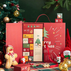 Tùy chỉnh nhà sản xuất trực tiếp bán nhà đến lịch hộp với Lụa băng Advent lịch cho kẹo và sôcôla - Product Image 2