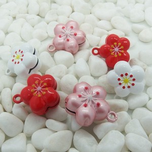 Bán Sỉ Trang Sức Nhiều Màu Chuông Kim Loại Hình Hoa Anh Đào Hai Mặt Chuông Trang Trí Quyến Rũ - Product Image 2