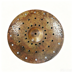 Platillo apilable de bronce B20 hecho a mano con múltiples orificios, efecto seco, para batería - Product Image 2