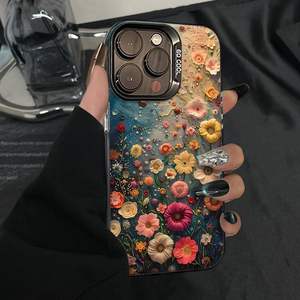 <span class=keywords><strong>Cover</strong></span> per Telefono IMD con Fiori Colorati e Sorriso, Custodia Personalizzata di Design alla Moda Antiurto per <span class=keywords><strong>iPhone</strong></span> 17 16 15 14 - Product Image 4