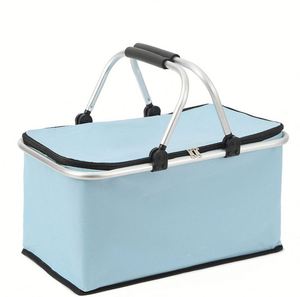 Oxford Portable Foldable Thermal Cooler <b>Box</b> with Large Capacity for Summer Medical Camping Home Cold Food <b>Storage</b> - Product Image 4