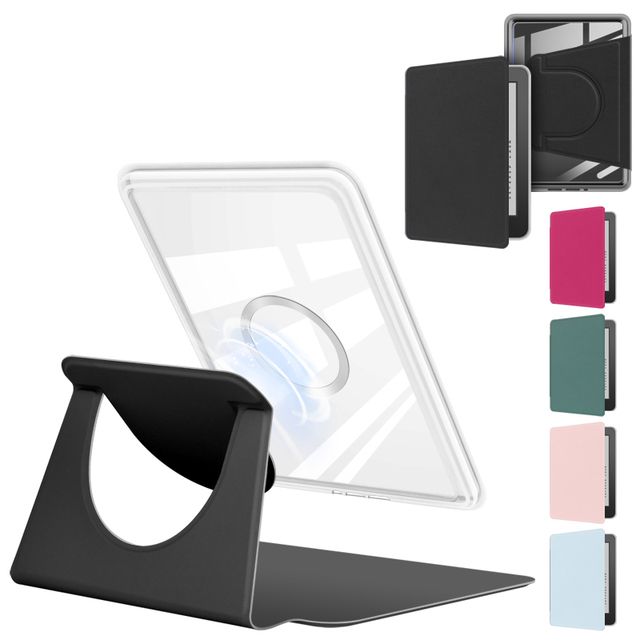 Detachable Removable Magnetic case Cover for Kindle Paperwhite 11th 12th Generation Custom clear Back case Wholesale with Stand
