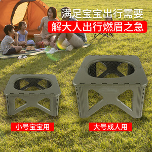 Baimo Folding <b>Portable</b> Car Toilet Plastic Outdoor Camping Emergency <b>Stool</b> With Odor Proof Design - Product Image 5