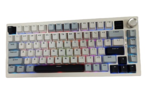 Clavier de jeu mécanique personnalisé 75% RGB Tri-mode Hotswap Gasket avec écran, 82 touches, clavier de jeu mécanique OEM avec bouton - Product Image 3