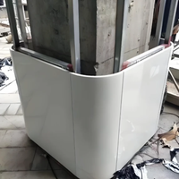 Panneau en aluminium massif avec finition PVDF imperméable pour la construction de bâtiments, panneau mural