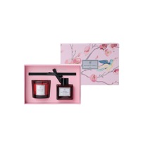 Ensemble bougie et diffuseur Parfum d'intérieur de luxe Diffuseur roseau Bougie d'aromathérapie Coffret cadeau parfumé