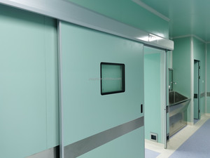 <span class=keywords><strong>Porte</strong></span> <span class=keywords><strong>coulissante</strong></span> ignifuge de qualité médicale, hermétiquement scellée pour salle de chirurgie et salle blanche hospitalière - Product Image 5