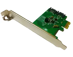 Dual PCIe 2.0 to SATA RAID Controller Card with ASMedia Raid Control Chipset PCIe x1 SATA adapter