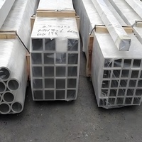 Tube carré en aluminium 6063 T5 extrudé de précision, sablé, pour cadre de chambre froide, étagère de congélateur, supports d'isolation