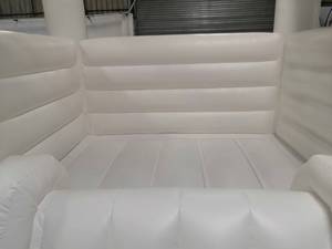 Nhà Máy Vinyl màu hồng màu xanh trắng <span class=keywords><strong>bouncy</strong></span> nhà dày trượt Bouncer nhảy Trắng Inflatable Bouncer bên đám cưới thuê Trắng Bouncer - Product Image 6