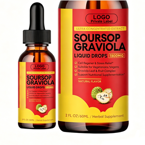 LOGO Marque Privée Gouttes Liquides de Corossol Graviola Complément Herbal Soutien Immunitaire Saveur Naturelle - Product Image 1