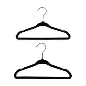 أفضل تخفيضات على شماعات الأطفال المخملية المانعة للانزلاق بدون خياطة، 50 قطعة، نحيفة وعريضة الكتف وقابلة للدوران - Product Image 3