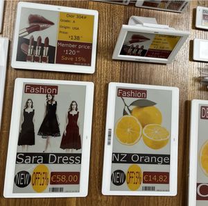 Hot New Design Wholesale Oem Odm 7.5 Inch Esl <b>System</b> Demo Kit 4 Color E-Ink Price Tag Electronic Shelf Label For Supermarket - Product Image 1