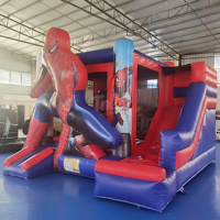 Château gonflable pour enfants Spider-Man avec toboggan pour les fêtes, les entreprises, OEM, ODM