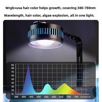Lampe d'aquarium à spectre complet JSD WRGB UVA 35W 55W 80W 95Ra, lumière LED à CRI élevé pour aquarium planté, aquarium à poissons, aquarium à poissons d'eau douce