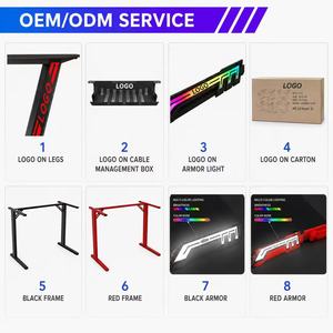 Escritorio <span class=keywords><strong>Gamer</strong></span> de Esquina con Gran Superficie, Ajustable, Económico y Personalizable, Muestra Gratis, Fabricante de Mesas para PC - Product Image 5