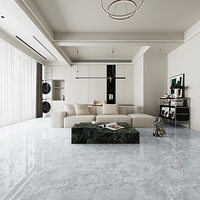 Carrelage en porcelaine aspect marbre gris cendre 600x1200mm moderne facile à nettoyer imperméable pour sol/mur salle de bain hall villa salon hôtel