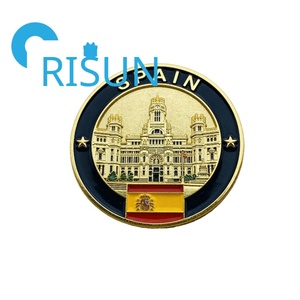 Monedas de Reto Personalizadas de Metal Esmaltado 3D al por Mayor, Souvenir de <span class=keywords><strong>Madrid</strong></span>, España, Monedas de Lucha de Toros Españolas - Product Image 4