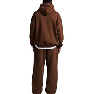 Survêtement personnalisé pour homme, sweat-shirt à capuche, coupe ample, jogging, logo imprimé sur écran personnalisé, survêtement pour homme lourd - Product Image 2
