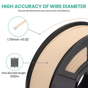 Nouvelle bobine de filament de bois PLA pour imprimante 3D de qualité industrielle 1.75MM 1KK avec 1 an de garantie connectivité USB - Product Image 4