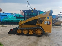 Gebrauchter Premium CAT 299D3 Kompakt-Raupenlader mit Vertikallift und Schwebesystem für schlammige Baustellen und Multianhänger-Einsätze