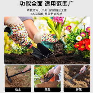 Petit ensemble d'outils de jardinage pour la maison, pelle et bêche pour planter des légumes et des fleurs - Product Image 4