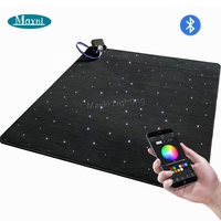 Tapis en fibre optique interactif pour l'exploration sensorielle, expérience visuelle apaisante, tapis scintillant en fibre optique pour centre de thérapie
