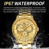 Montre de luxe BINBOND Dragon Culture pour homme, montre à quartz avec verre traité, acier inoxydable, étanche 30m, style business