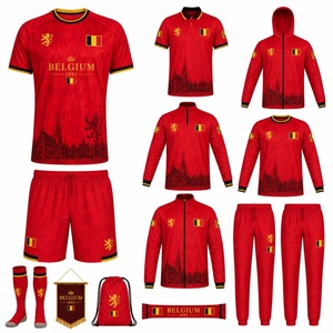 Uniforme de la Selección Nacional para la Copa Mundial 2026, Camiseta de Fútbol Local y Visitante Personalizada, Calidad Tailandesa, Jersey de Fútbol Masculino de Bélgica - Product Image 3
