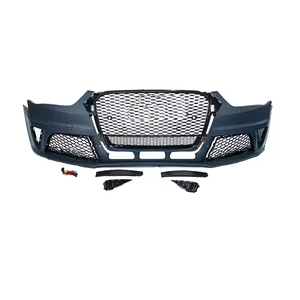 Kits de Parachoques Delanteros para Automóviles de Fábrica <span class=keywords><strong>A4</strong></span> S4, Actualización de Estilo RS4 con Rejilla para Audi <span class=keywords><strong>A4</strong></span> S4 B8.5 2013 <span class=keywords><strong>2014</strong></span> 2015 2016 - Product Image 2