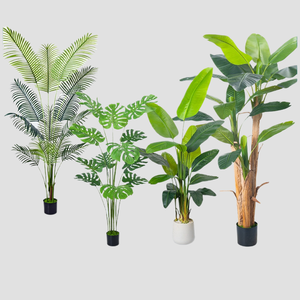 高さ0.9m～2.5mのアレカヤシの木、高度なバイオニック技術を用いた屋内装飾用グリーンのプラスチック製人工植物 - Product Image 3