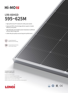 Panneaux solaires LONGi 615W 620W 625W 640W 645W 650W Module PV 350 Watts <span class=keywords><strong>JA</strong></span> PERC Demi-cellule Certifié CE TUV pour Jinko 1000W - Product Image 2