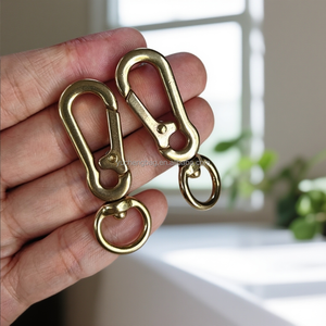 Veer Knevel Met Ooghaak Nieuwigheid Haken Display Haak Haak Set Messing Draaibare Hardware Haak Clips Hond Handtas Tas Haak A3 - Product Image 5