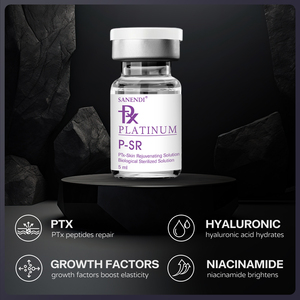 Ampolla de cuidado de la piel Sanendi Platinum P-HSR con vitamina C para el rostro y suero antienvejecimiento 5ml x 10 viales Ampolla Facial - Product Image 5