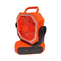 Direkt vom Hersteller: 20000mAh Akku-betriebener Elektrischer Wiederaufladbarer 3-Gang-Ventilator mit Licht, Fernbedienung und Bürstenlosem Motor für Camping