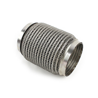 Fuelle flexible de escape resistente a altas temperaturas de 2.5 pulgadas de acero inoxidable con sistema de interbloqueo OEM