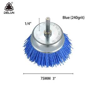 DELUN <span class=keywords><strong>Brosse</strong></span> à fil abrasif en nylon de 3 pouces, roue et <span class=keywords><strong>brosse</strong></span> à gobelet, ensemble de 3 brosses à <span class=keywords><strong>perceuse</strong></span> en nylon pour le <span class=keywords><strong>nettoyage</strong></span> - Product Image 2