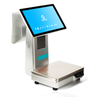 Báscula de Pesaje POS de Grado Industrial con Pantalla Táctil, Sistema Operativo Windows/Android, Impresora Térmica, Impresión de Etiquetas de Código de Barras