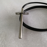 Sensor de Temperatura Digital para Horno PT1000, Termostato de Control, Sensor de Temperatura RTD de 2 Cables con Funda de Silicona