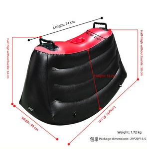 Silla Sexual Inflable <span class=keywords><strong>para</strong></span> Mujeres, Dildo Eléctrico con Mango Desmontable, Material <span class=keywords><strong>de</strong></span> PVC, Portátil y con Posiciones Diversas - Product Image 5
