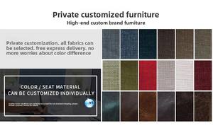 आधुनिक यूरोपीय nordic शैली 3-सीटर चमड़े के सोफे चीन में बनाया गया घरेलू कमरे के लिए घर के रहने वाले कमरे के लिए सेट - Product Image 6