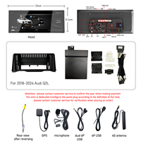 Autoradio Meihua 12,3 pouces Android 13 avec GPS, CarPlay sans fil, Android Auto, DSP, SWC pour Audi Q2L
