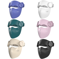 Masque facial LED 3D en silicone à commande vocale, 460 nm 850 nm, pour soulager la douleur, marque privée