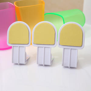 Support mural pour brosse à dents sans perçage, double crochet pour gobelet, adhésif puissant, gain de place, blanc, 3-3,9 pouces, pour salle de bain, usage quotidien - Product Image 4