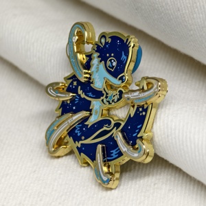 Personalizado de alta calidad <span class=keywords><strong>anime</strong></span> solapa pin insignias nutria animal marino azul a granel esmalte pines para la venta - Product Image 5