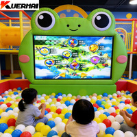 KEM Naughty Castle Aire de jeux pour enfants Projecteur de logiciel Smash Ball Jeu interactif mural 3D Matériau PP 255+ points de contact