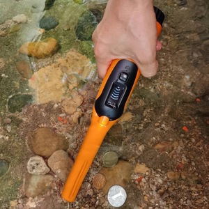 Handheld Metal Detector 12 Inches Multi Frequency Waterproof Outdoor Treasure Hunting Orange <b>ABS</b> Plastic - Product Image 1